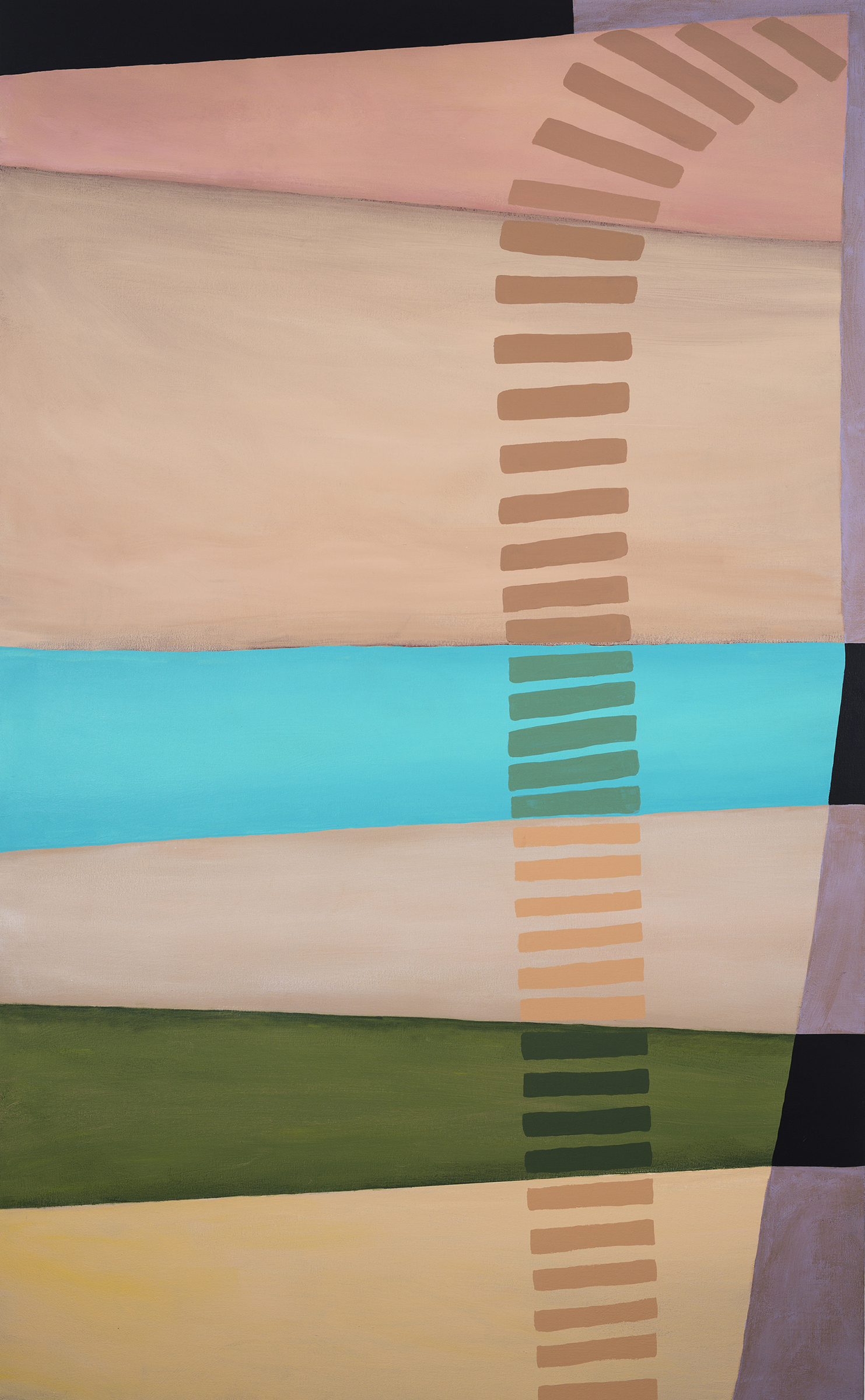 Melissa Dunn, Alert and Courteous, 60” x 37”, 2017, acrylic on canvas Melissa Dunn, Alert and Courteous, 60” x 37”, 2017, acrylic on canvas