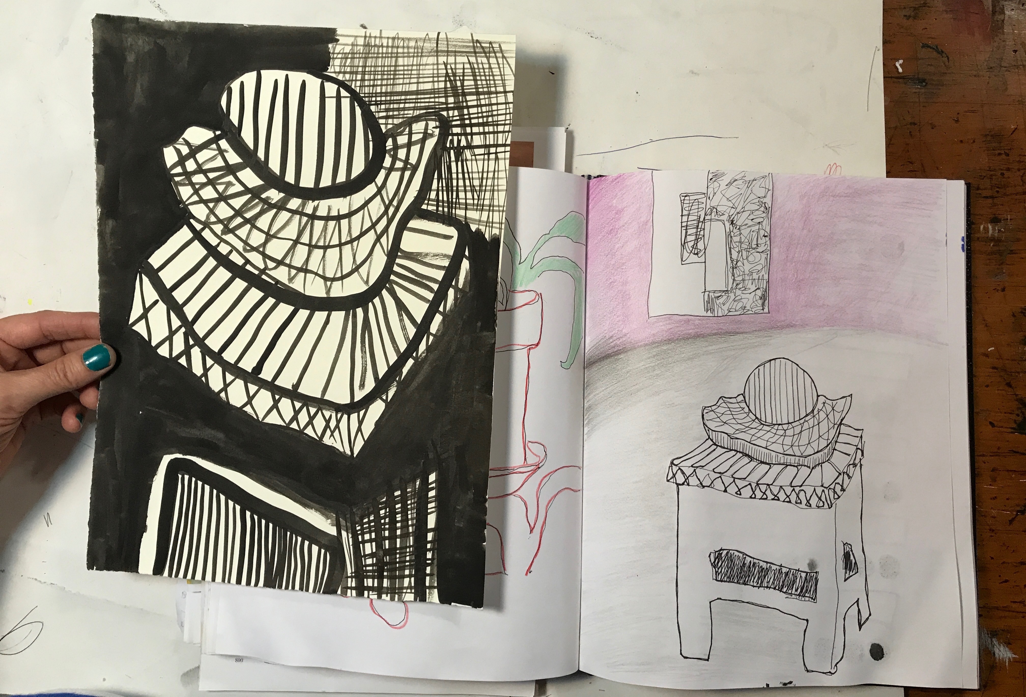 Melissa Dunn, Studio Visit, July 2017 Melissa Dunn, Studio Visit, July 2017