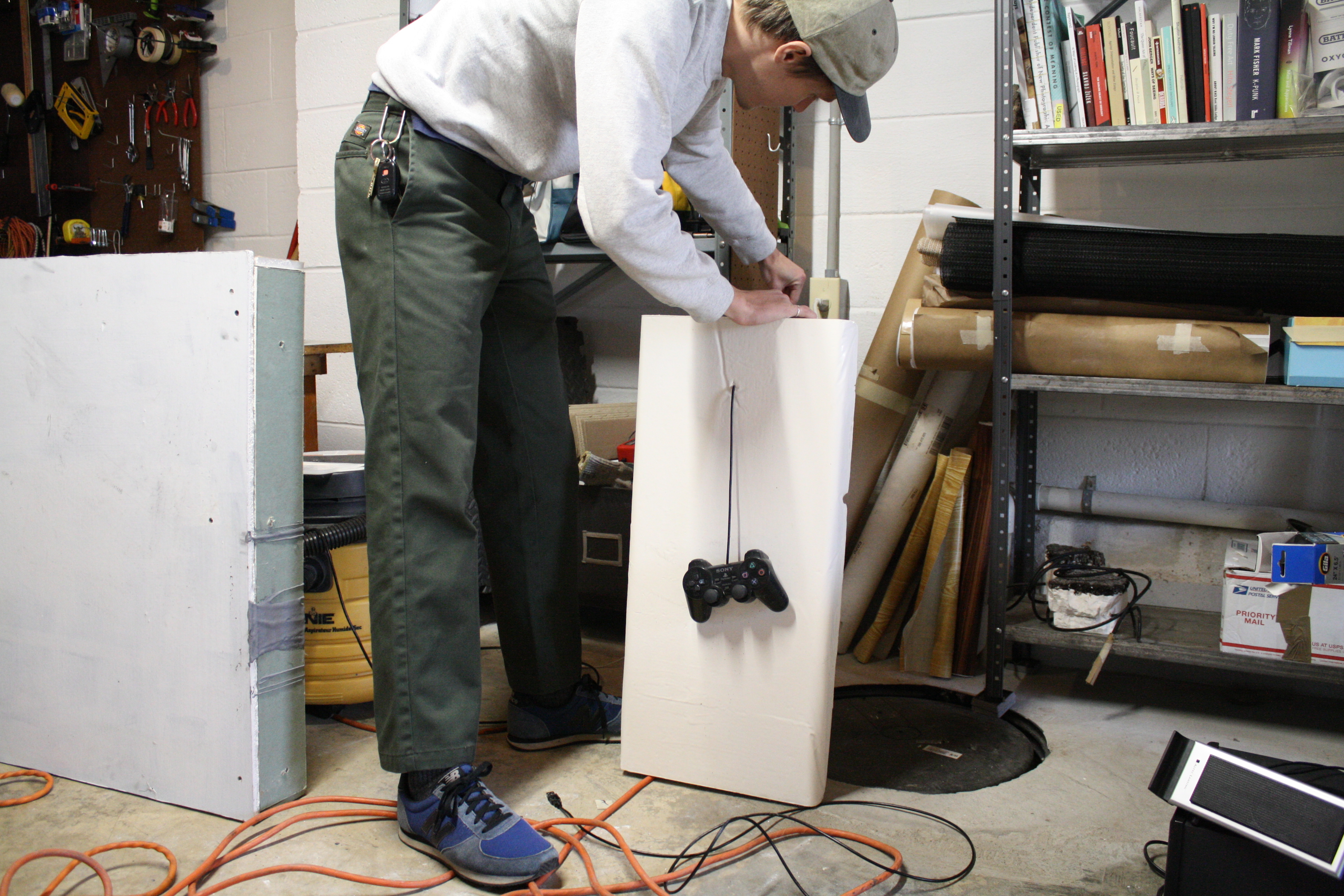 Bradley Marshall, Studio Visit, February 2020 (photo: Ashley Layendecker)