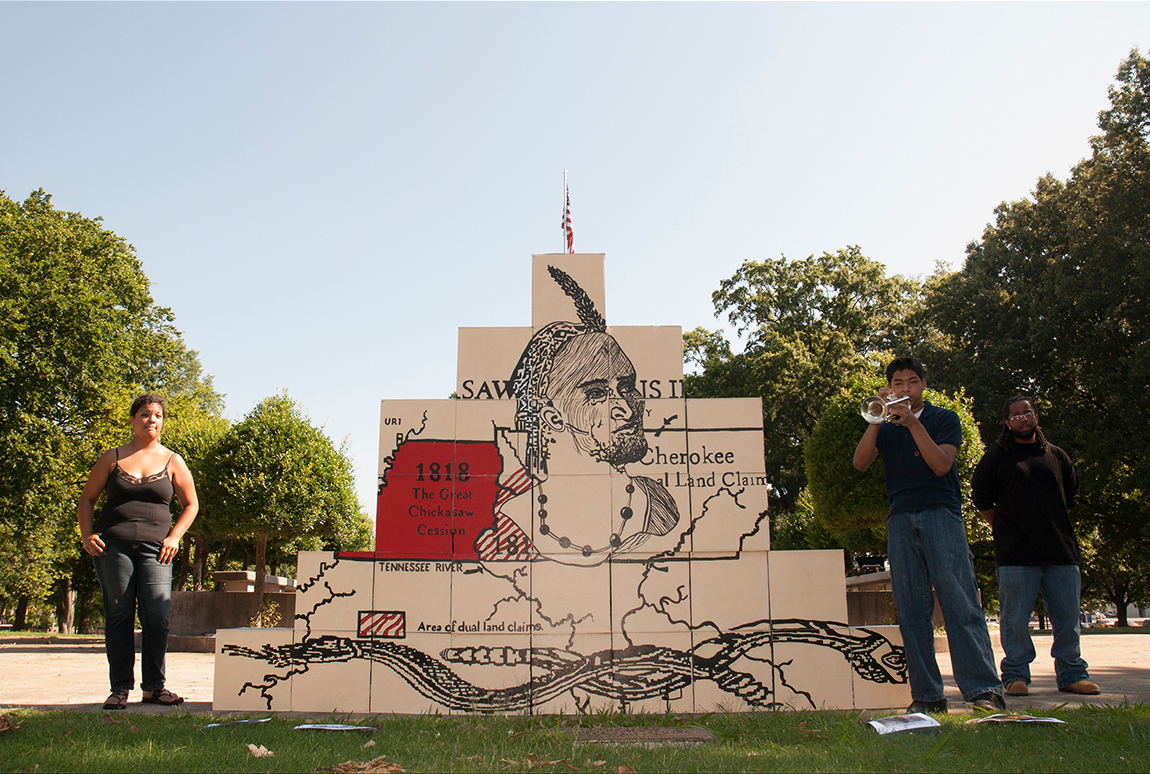 Richard Lou, ReCovering Memphis: Untold Stories, 2009, site-specific performance