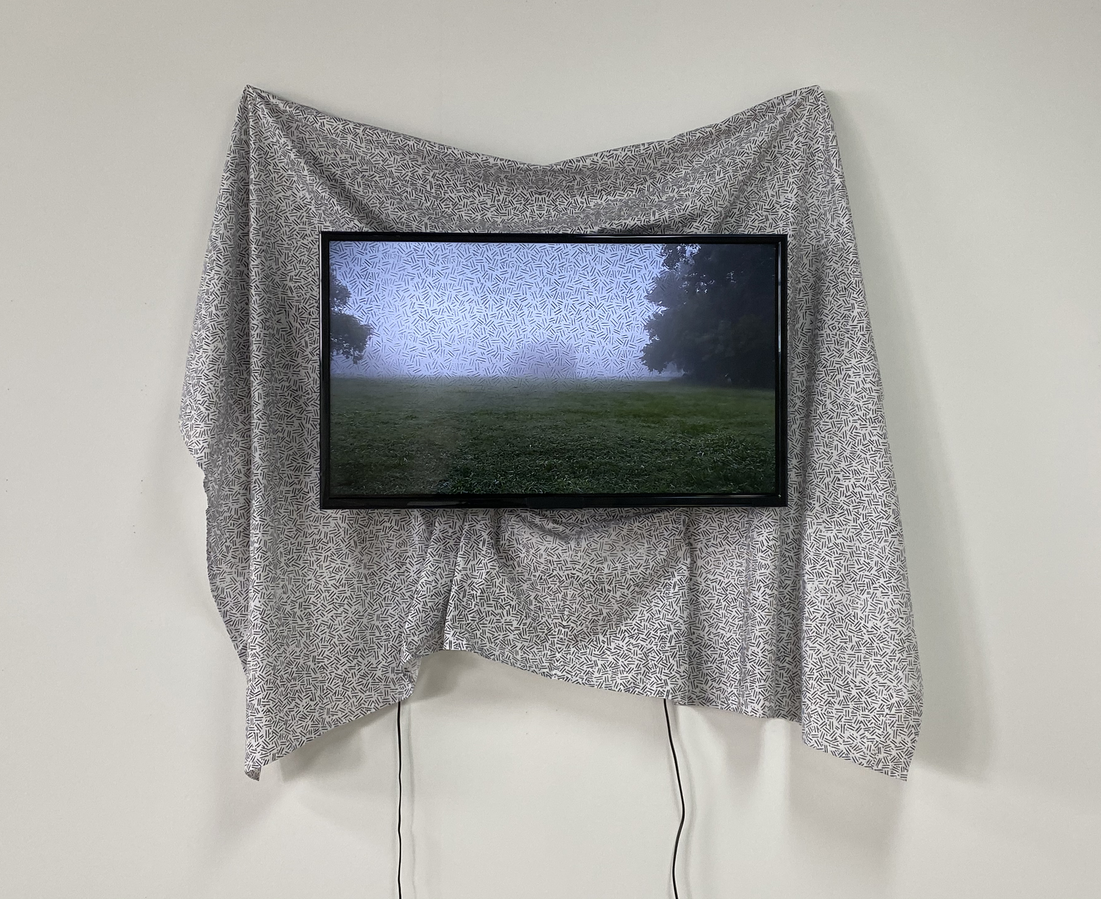  McLean Fahnestock, Secure World View (foggy), installation view, 2019