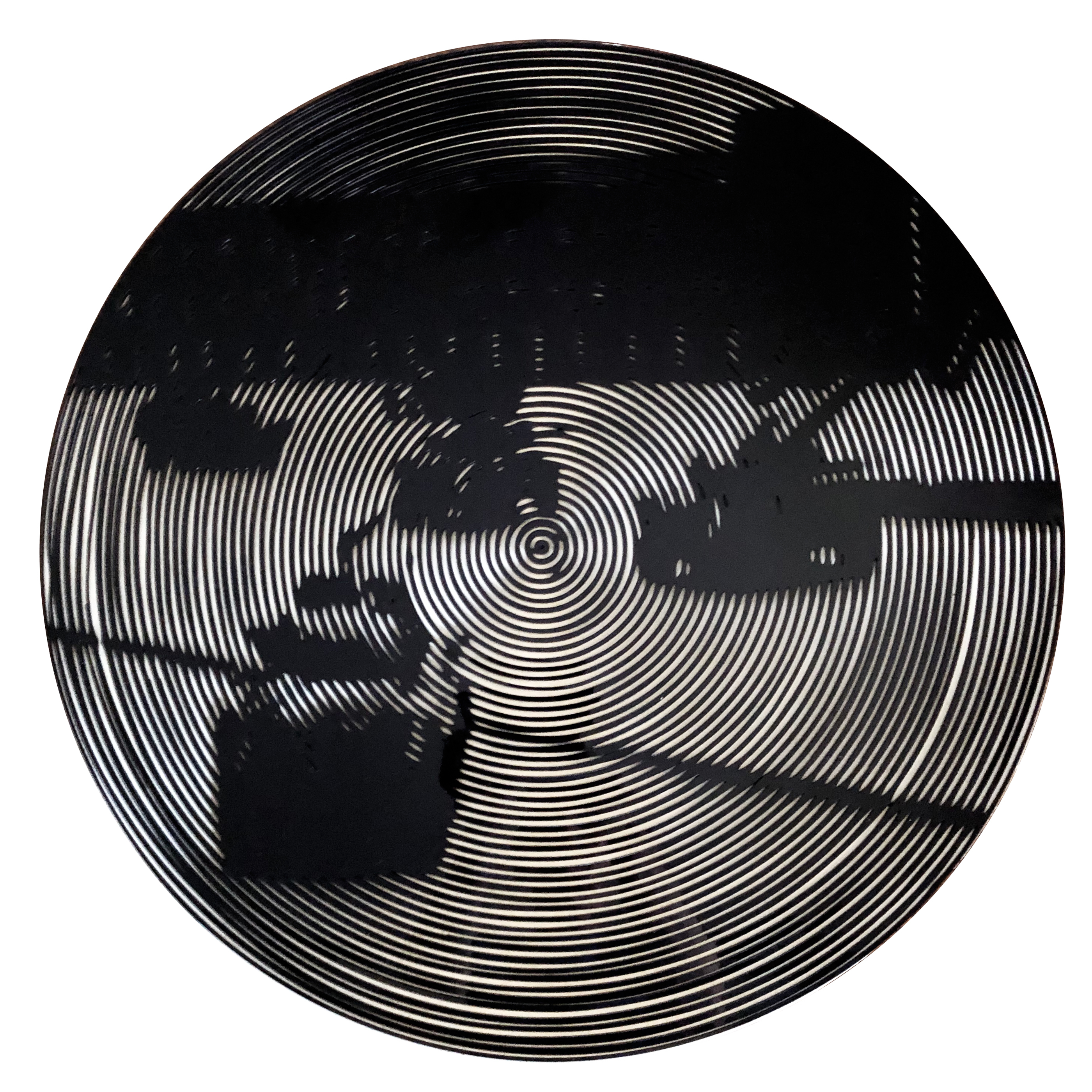 Nelson Gutierrez, Tanks, 2019, 24 inches in diameter, Plexiglass and MDF