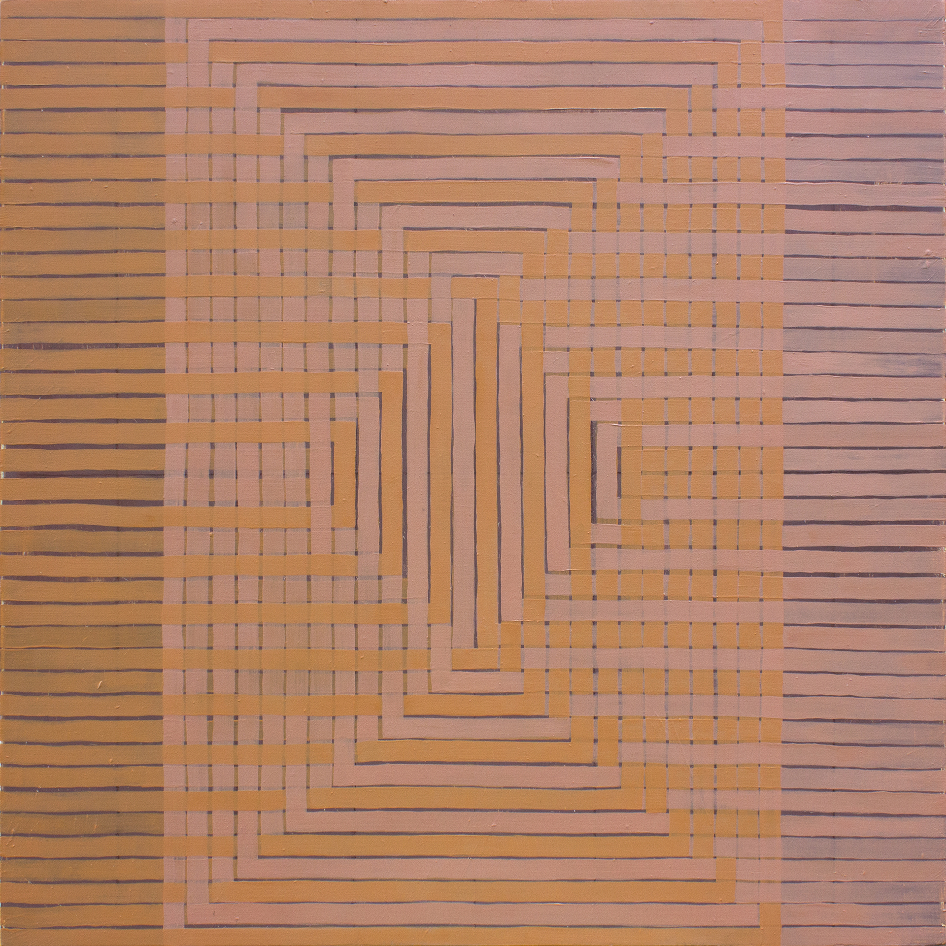 Amanda Brazier, Threshold, 2018, handmade oil, 24” x 24”