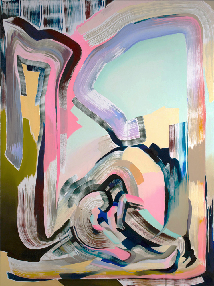 Karen Seapker, Dry Run (2015), oil on canvas, 40 x 30 inches