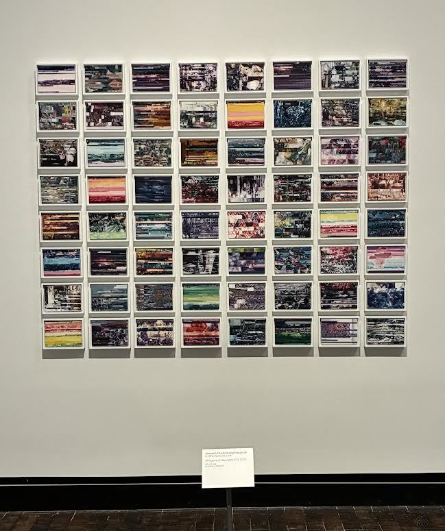 Sisavanh Phouthavong, Whispers of Hope, 5”x7” each, framed 6”x8”, oil on board, image taken by the artist