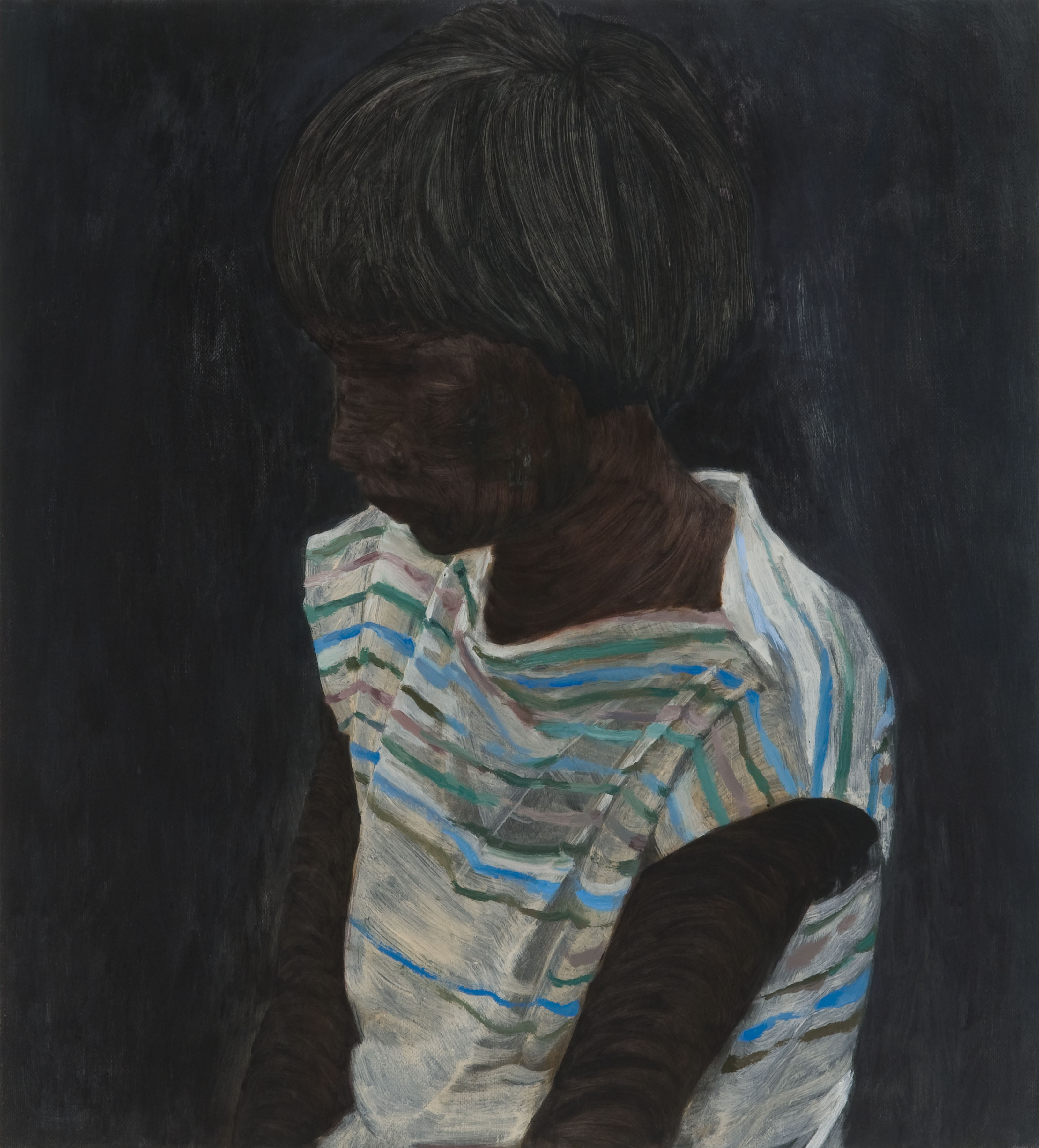 Clare Grill, Bare, 2010, oil on linen over panel, 21" x 19”