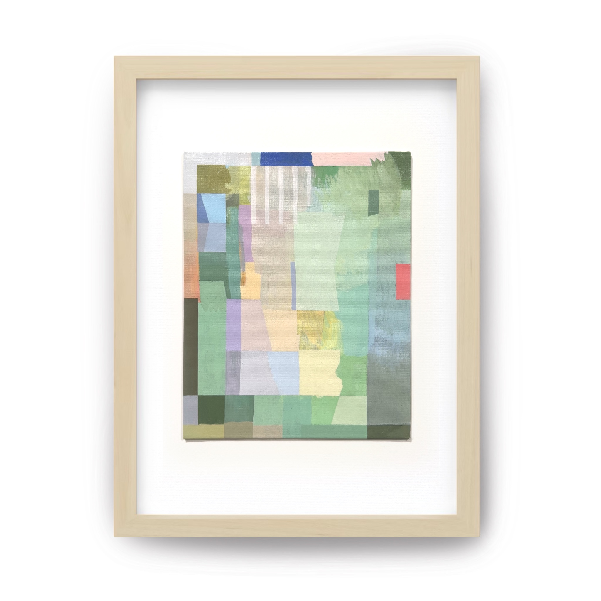 Tony Sobota, Broken Grid (Homecoming), acrylic & flashe on canvas panel, 8" x10"