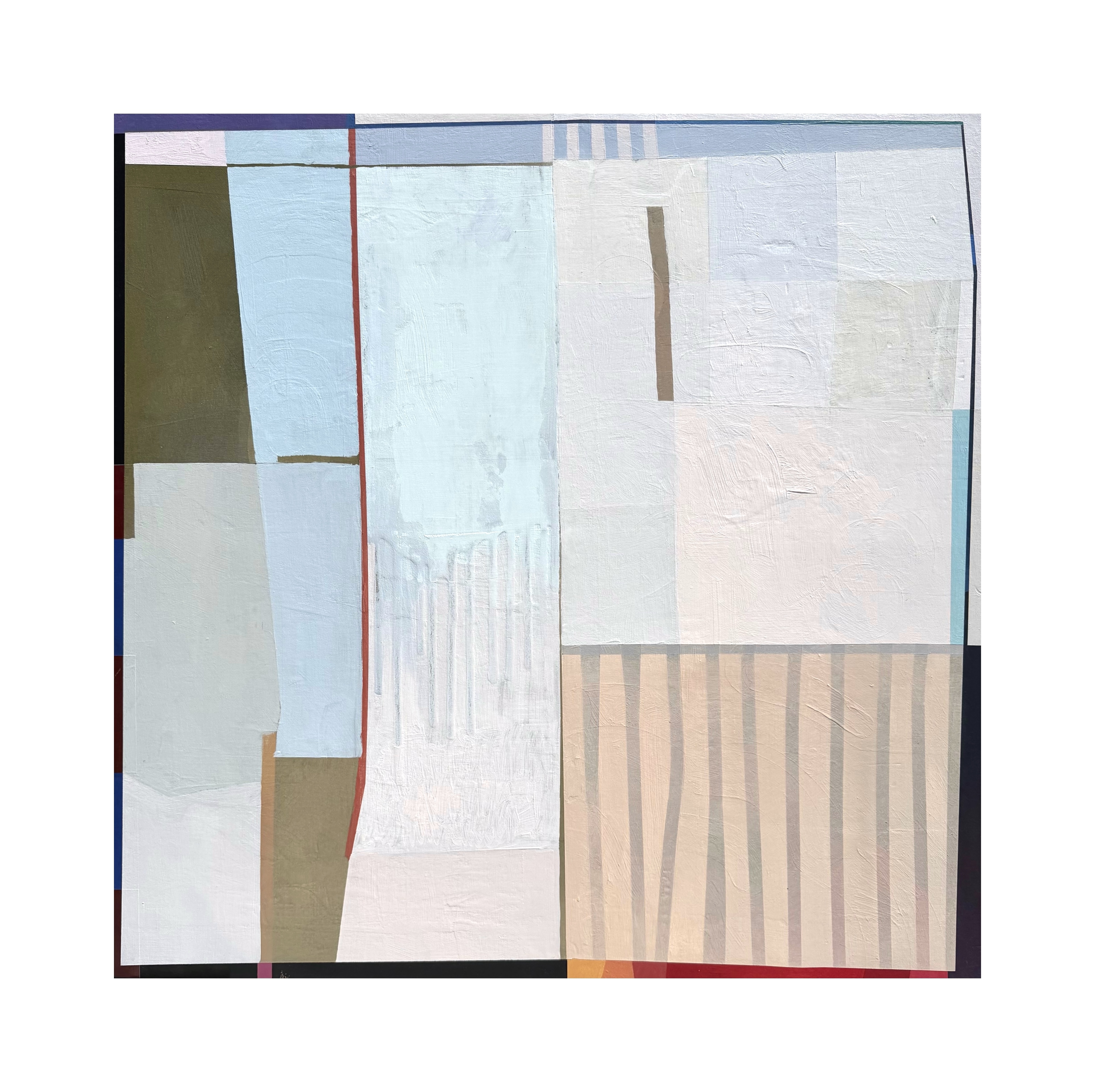 Tony Sobota, City Park, acrylics on panel mounted canvas, 30" x 30"