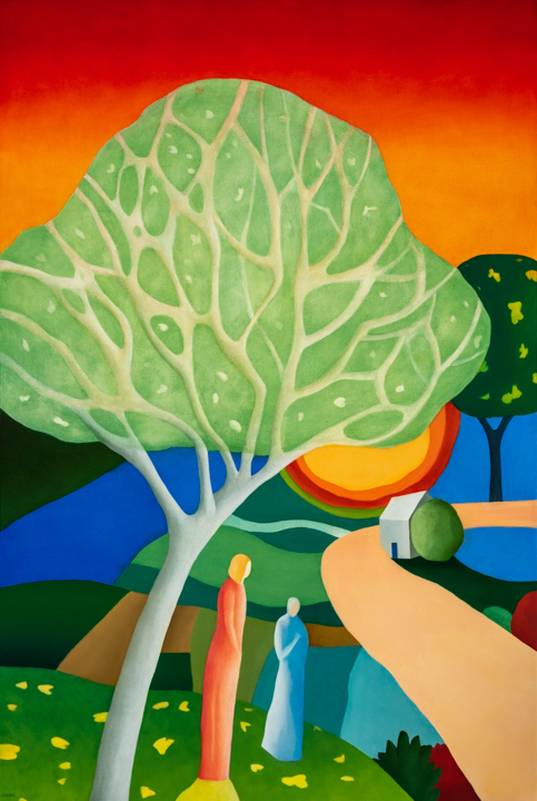 Nancy Cheairs, End of Day, 2021, 60" x 40"