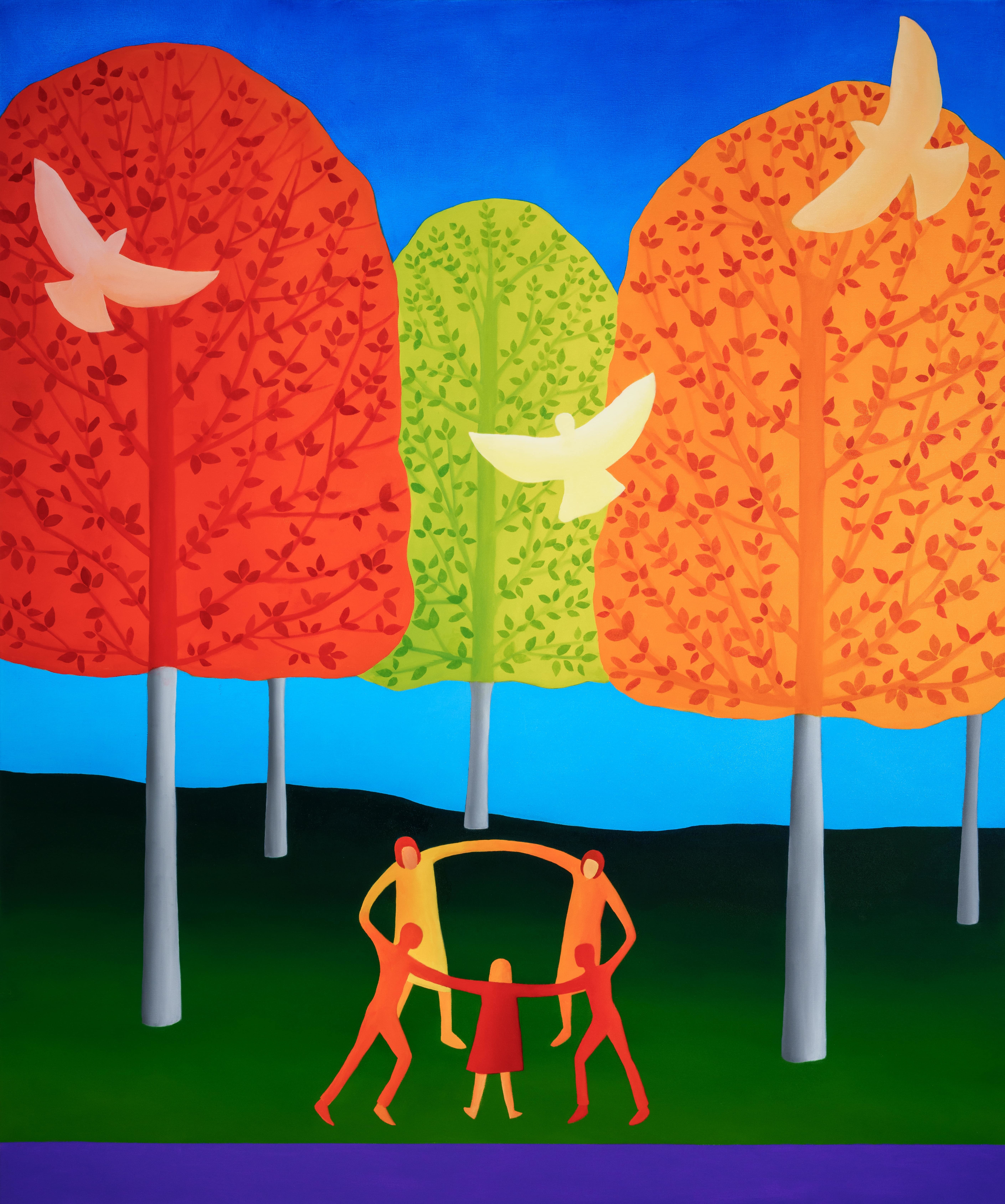 Nancy Cheairs, Presence of Peace, 2024, 72" x 60"