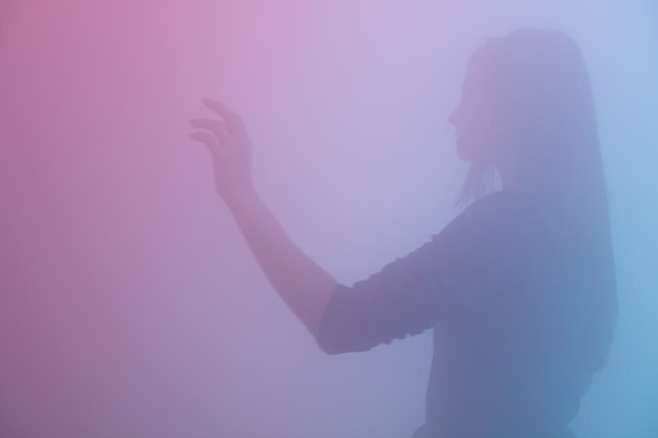 Ann Veronica Janssens, Blue, Red, and Yellow (2001)