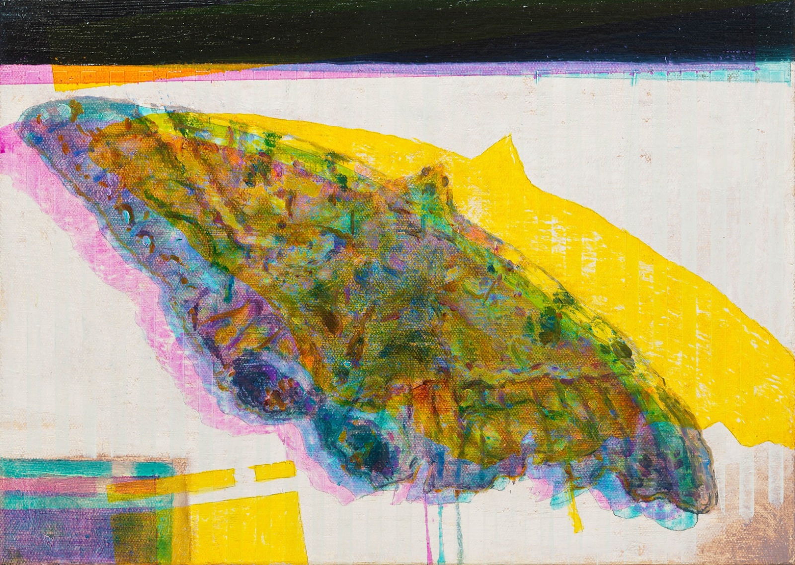 Jered Sprecher, Omen, 2021, oil on canvas, 10 x 14 inches, photo by Bruce Cole, courtesy the artist and Ferrara Showman Gallery Jered Sprecher, Omen, 2021, oil on canvas, 10 x 14 inches, photo by Bruce Cole, courtesy the artist and Ferrara Showman Gallery