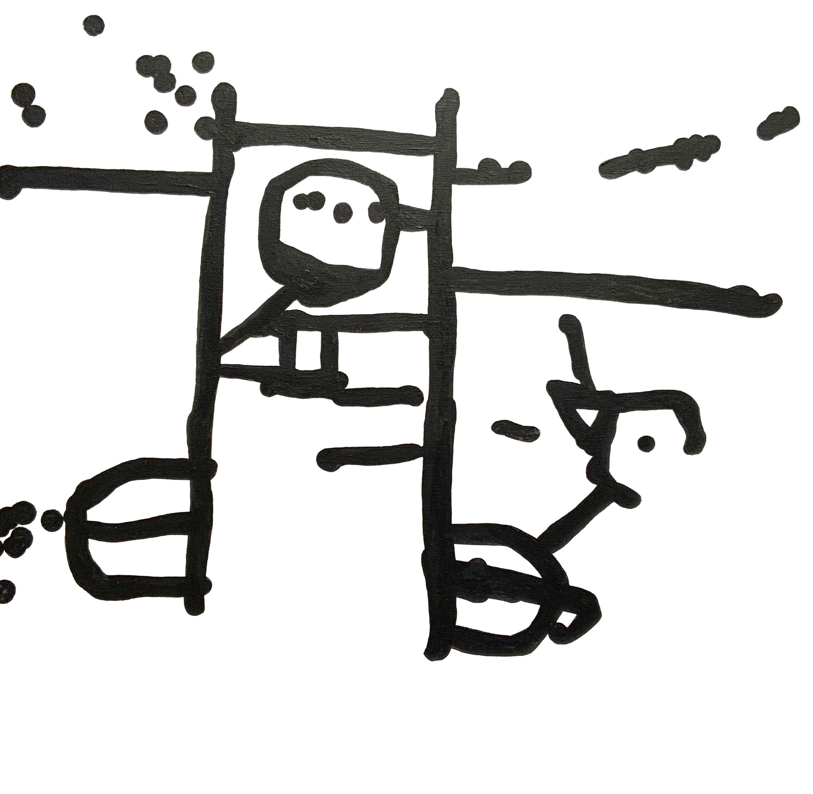 Lain York, pick you up, 2024, acrylic on canvas, 24 x 24 inches Lain York, pick you up, 2024, acrylic on canvas, 24 x 24 inches